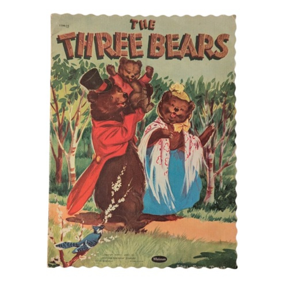 1946 Whitman The Three Bears Children's Picture Book 13"